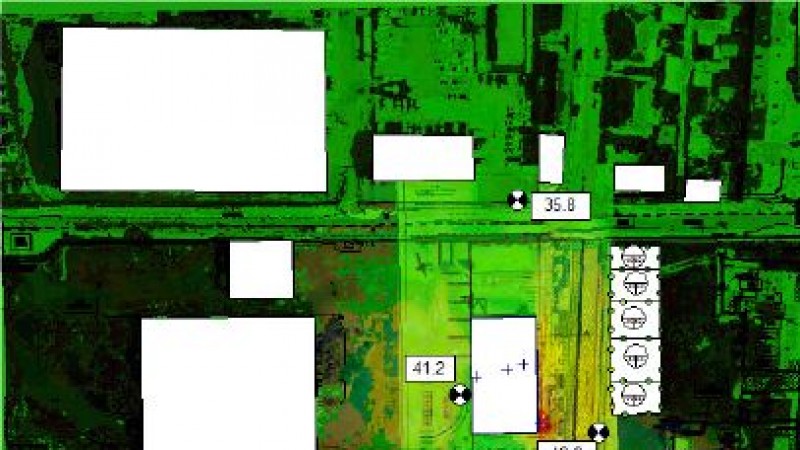 modélisation impact acoustique - cartographie sonore